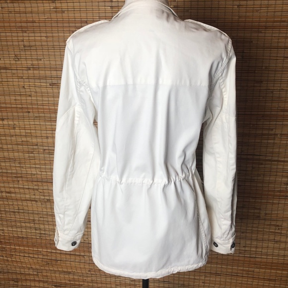 Zara Basic Off White Jacket/ Parka Size L - Picture 2 of 8